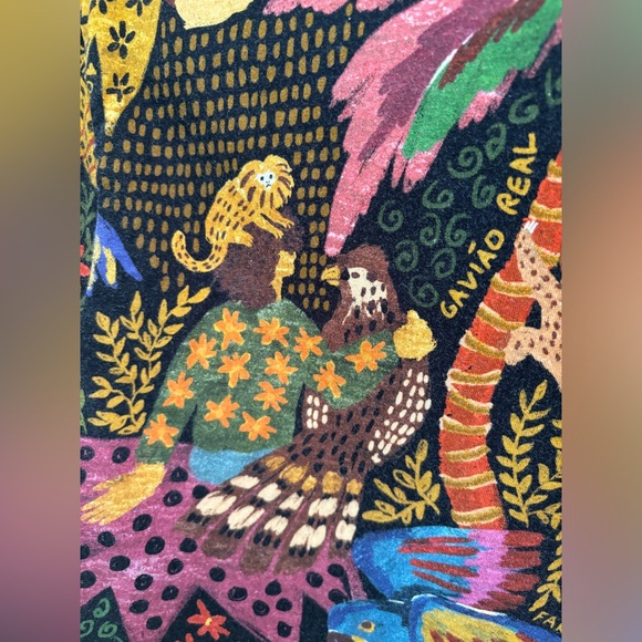 FARM Rio Multicolored Graphic Tropical Crop T-Shirt - Picture 3 of 9